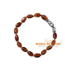 NOVITA Braccialetto Ambra Cognac