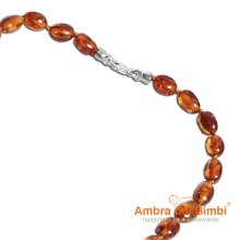 Collanina Ambra Cognac